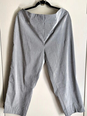 Striped Slacks Tummy Control 2x